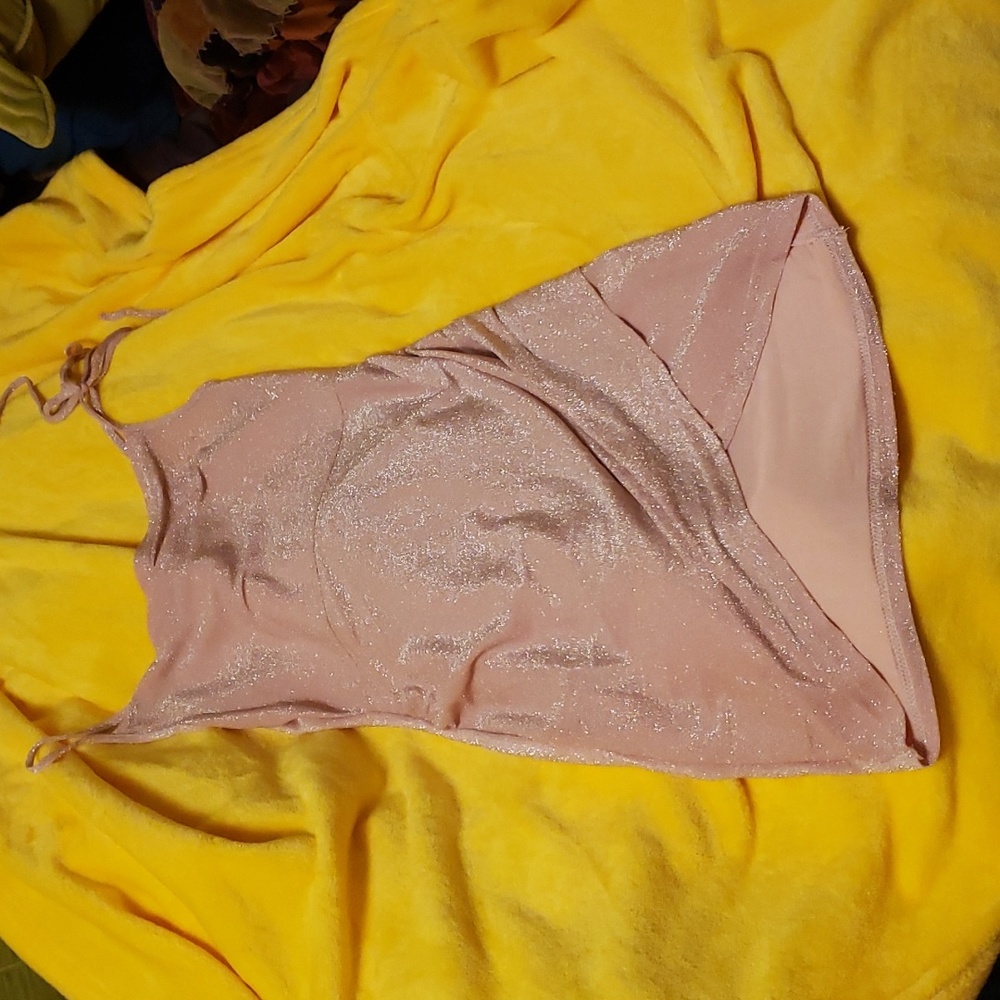 Very beautiful pink flashy dress